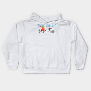 Skiing and snowboarding in Three Valleys Kids Hoodie